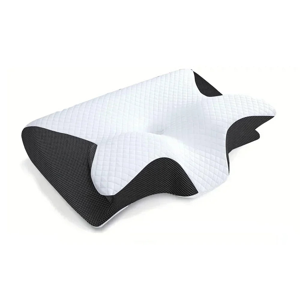 Ergonomic Orthopedic Cervical Pillow in Butterfly Shape Memory Foam