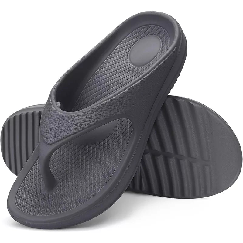 Men's orthopedic flip-flops with arch support