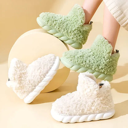 Warm Plush House Slippers Boots