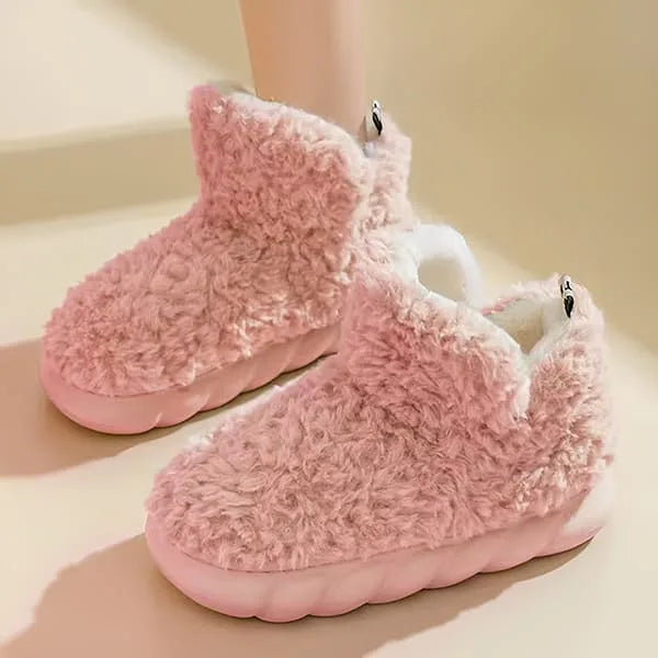 Warm Plush House Slippers Boots