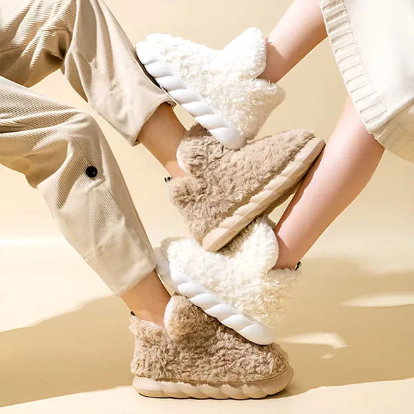 Warm Plush House Slippers Boots