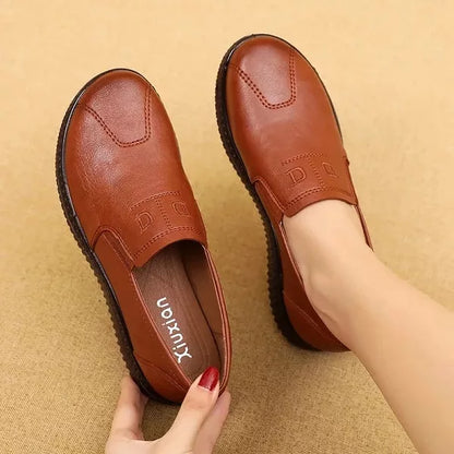 Wide Slip-Resistant Loafers Casual Shoes for Women