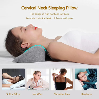 Ergonomic Cervical Pillow in Orthopedic Memory Foam for Side Sleeping