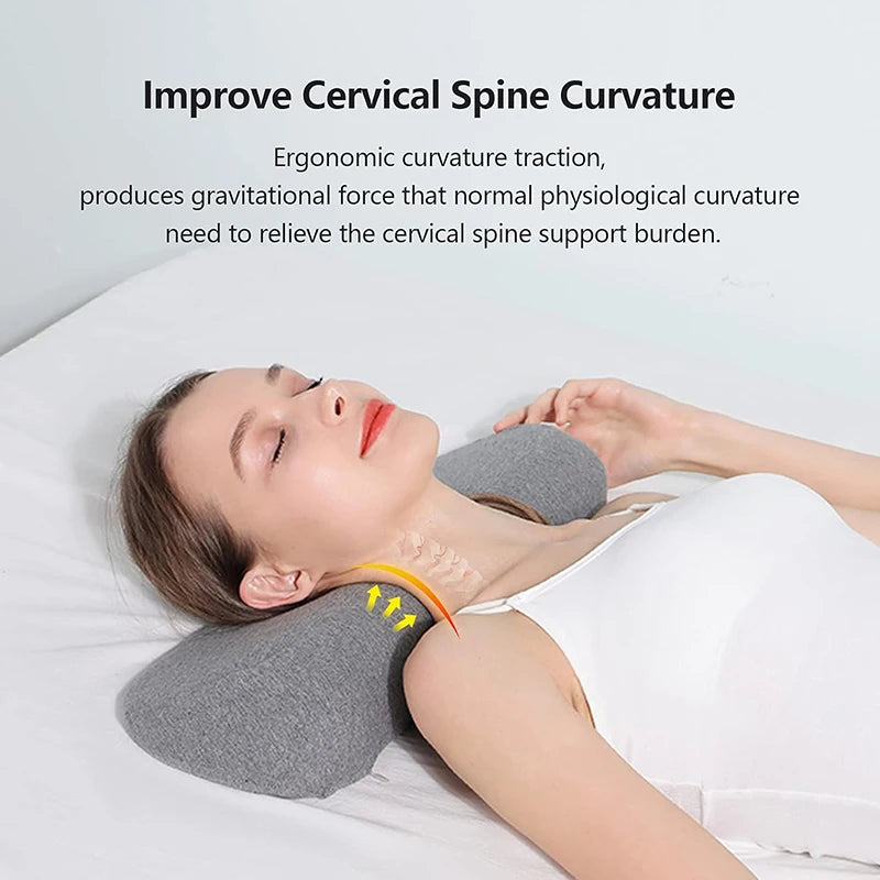 Ergonomic Cervical Pillow in Orthopedic Memory Foam for Side Sleeping