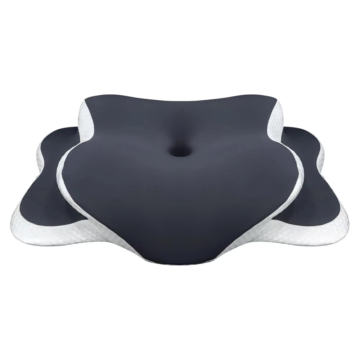 Ergonomic Cervical Pillow in Memory Foam with Adjustable Silk Pillowcase