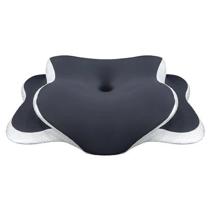 Ergonomic Cervical Pillow in Memory Foam with Adjustable Silk Pillowcase