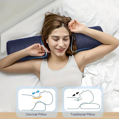 Orthopedic Massaging Cervical Pillow - Ergonomic Support and High Comfort
