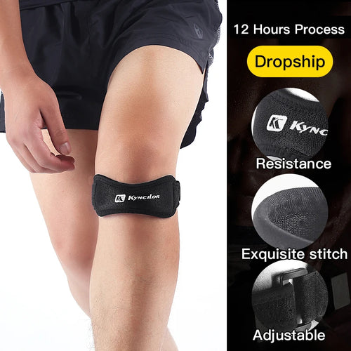 Adjustable Knee Brace with Silicone Gel – Ideal Support for Running and Sports, Lightweight and Breathable