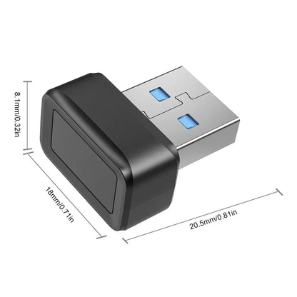 USB Fingerprint Reader for Windows with 360° Recognition – Biometric Security for PC, Quick Access and Encryption