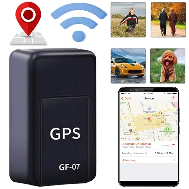 Mini Magnetic GPS Tracker - Car GPS Locator with App