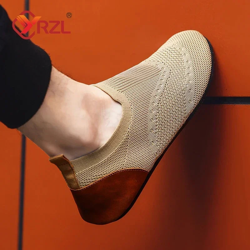 Men's Summer Breathable Mesh Moccasins - Comfortable Casual Slip-On Shoes