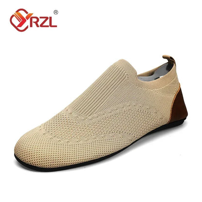 Men's Summer Breathable Mesh Moccasins - Comfortable Casual Slip-On Shoes