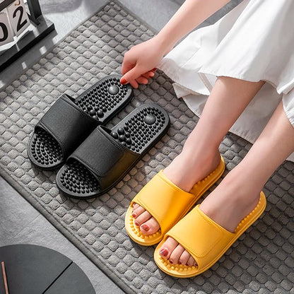 Slippers with Massaging Sole