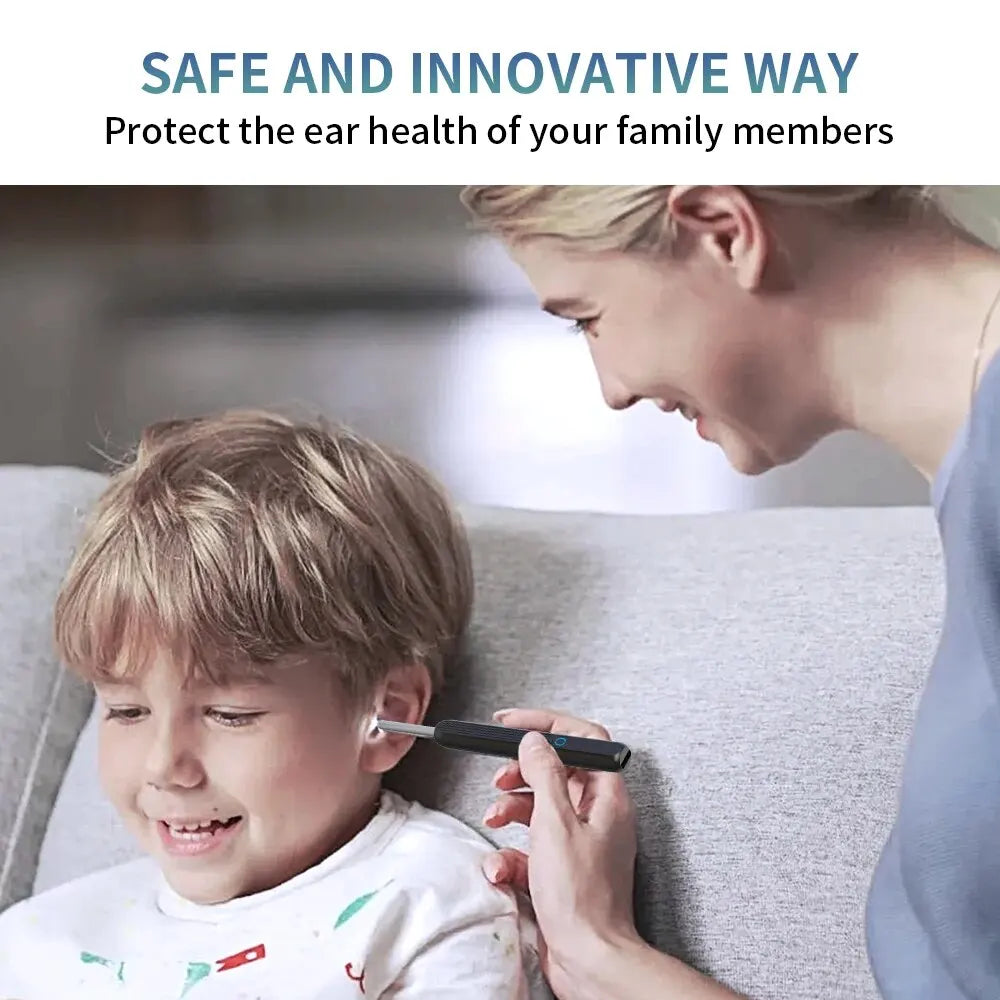 Wireless Ear Cleaner with 1296P Camera, USB-C Charging and WiFi