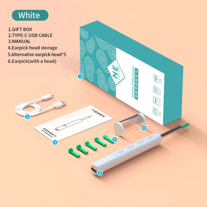 Wireless Ear Cleaner with 1296P Camera, USB-C Charging and WiFi