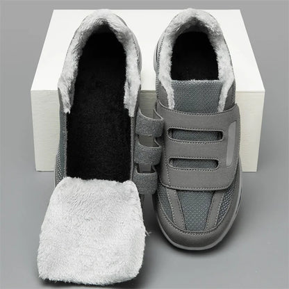 Comfortable Winter Shoes for Elderly with Wide Toe - Diabetic Footwear for Swollen Feet and Orthopedic Support