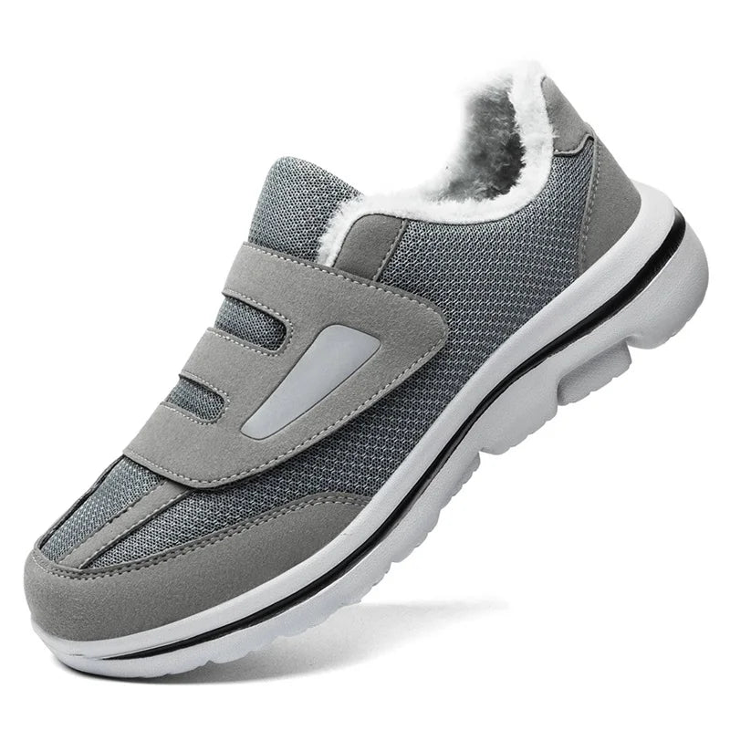 Comfortable Winter Shoes for Elderly with Wide Toe - Diabetic Footwear for Swollen Feet and Orthopedic Support