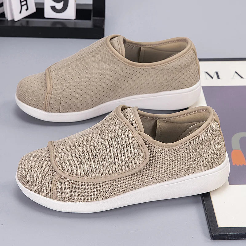 Light Orthopedic Shoes for Diabetics with Adjustable Closure and High Arch Support