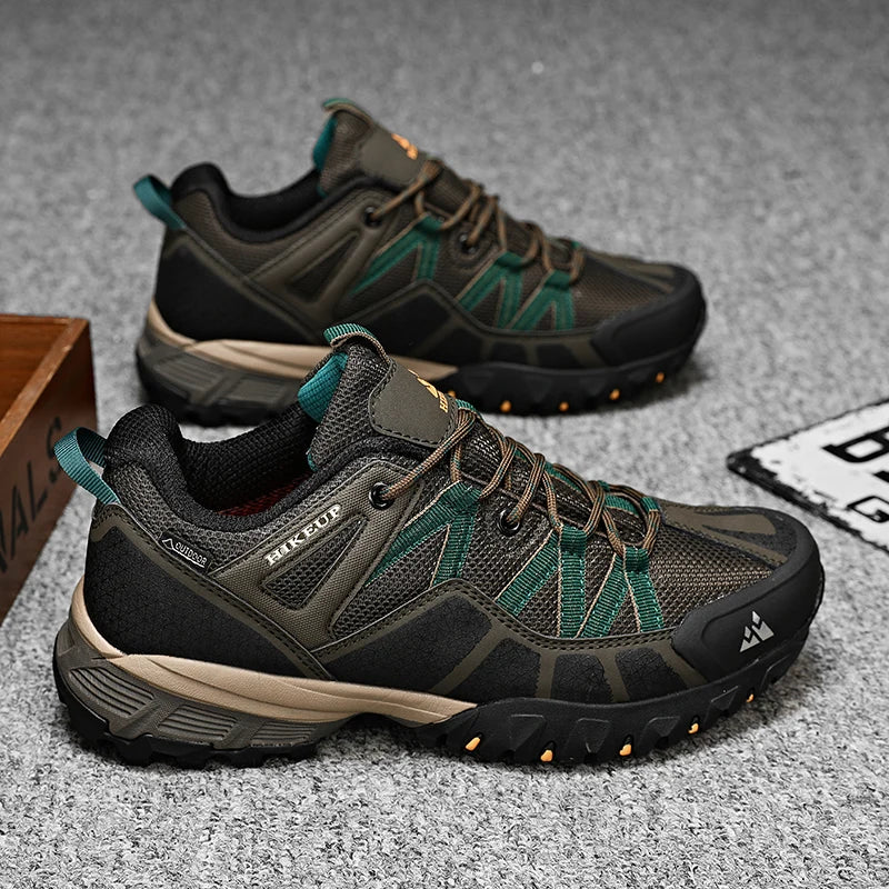 Best Men's Trekking Shoes - Breathable Sneakers with Cushioning and Non-Slip HIKEUP