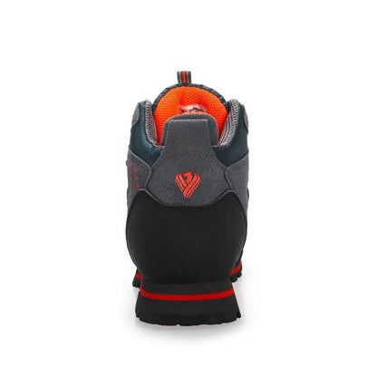 Men's Trekking Shoes - Leather Mountain Boots for Hiking and Mountaineering