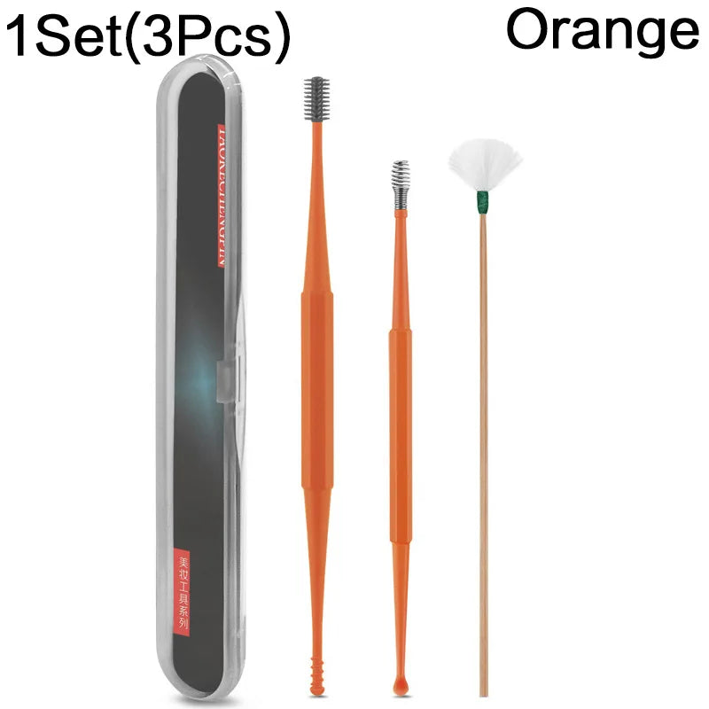 Soft Silicone Ear Cleaning Tool Set - 3 Pieces Non-Slip and Easy to Clean