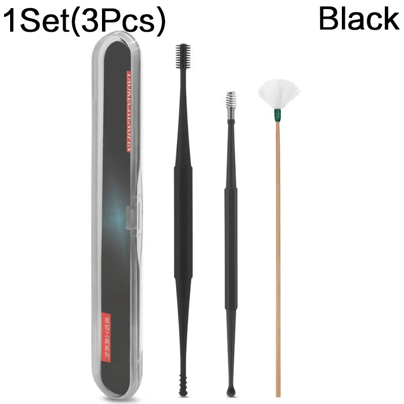 Soft Silicone Ear Cleaning Tool Set - 3 Pieces Non-Slip and Easy to Clean
