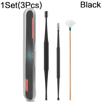 Soft Silicone Ear Cleaning Tool Set - 3 Pieces Non-Slip and Easy to Clean