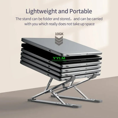 Adjustable Aluminum Laptop Stand - Ergonomic Laptop Support
