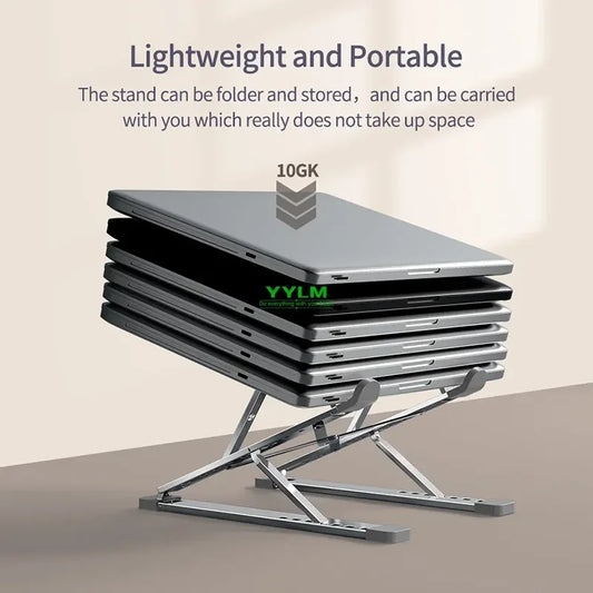 Adjustable Aluminum Laptop Stand - Ergonomic Laptop Support