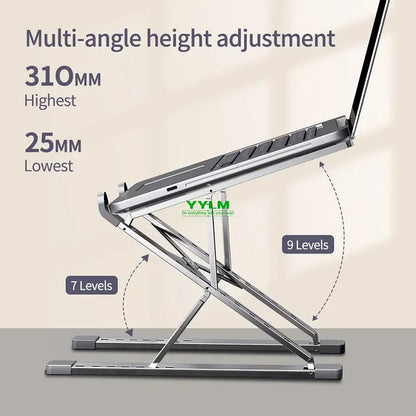 Adjustable Aluminum Laptop Stand - Ergonomic Laptop Support