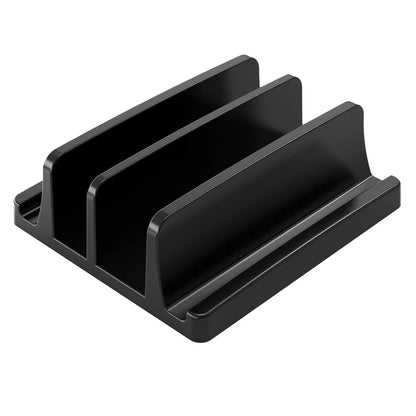 Universal Vertical Laptop Stand with 3 Slots for MacBook and Tablet