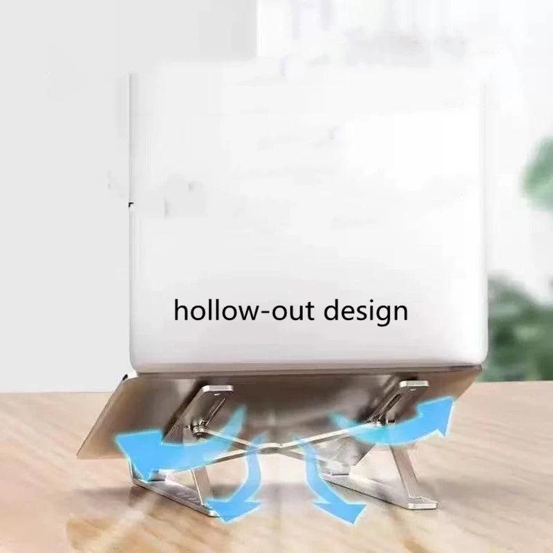 Foldable Aluminum Laptop Stand - Ergonomic and Ventilated Design