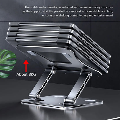 Adjustable Aluminum Alloy Tablet Stand - Foldable and Portable