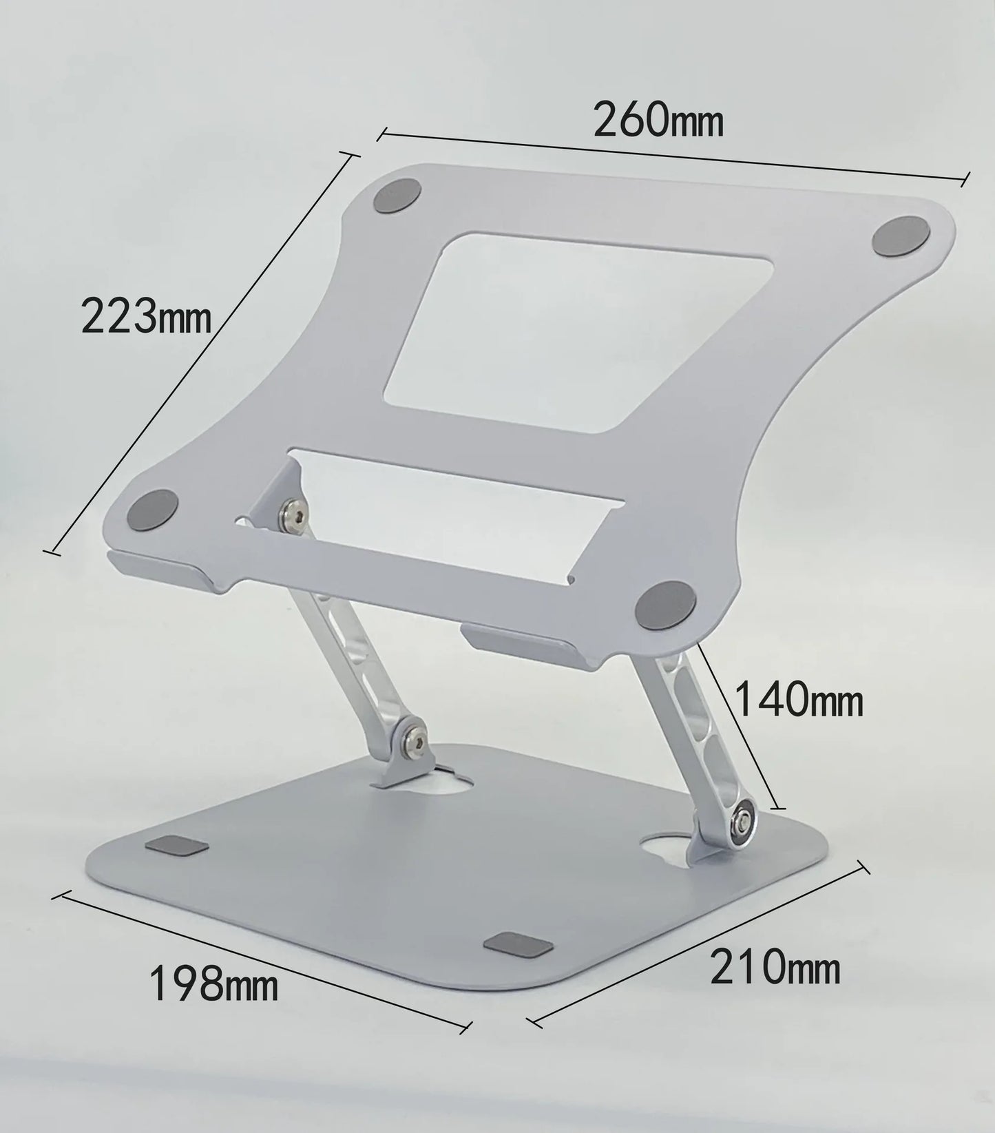 Adjustable Aluminum Alloy Tablet Stand - Foldable and Portable