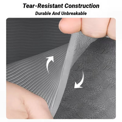 Foldable Non-Slip TPE Yoga Mat for Fitness and Pilates