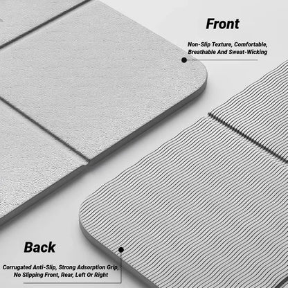 Foldable Non-Slip TPE Yoga Mat for Fitness and Pilates