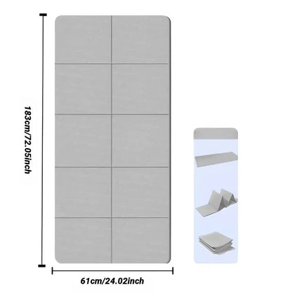 Foldable Non-Slip TPE Yoga Mat for Fitness and Pilates