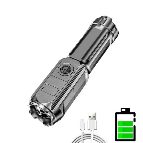 Torcia LED Potente EDC in Alluminio con Alta Luminosità Ð Compatta e Versatile per Autodifesa e Uso Quotidiano 0